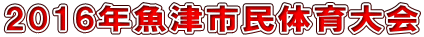 2016年魚津市民体育大会