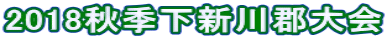 2018秋季下新川郡大会